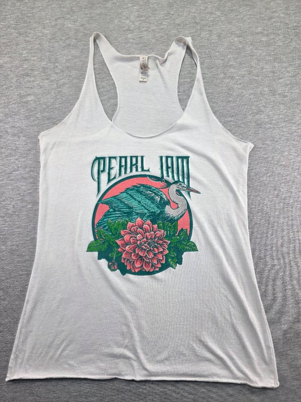 Bella + Canvas Pearl Jam Graphic Racerback Tank Top Women’s Small